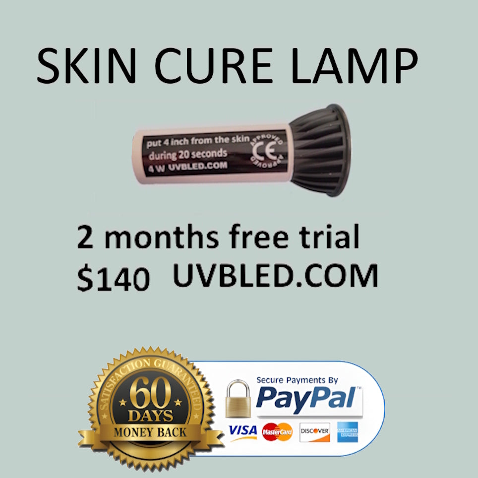 Psoriasis Eczema therapy lamp 4x4 inch USB